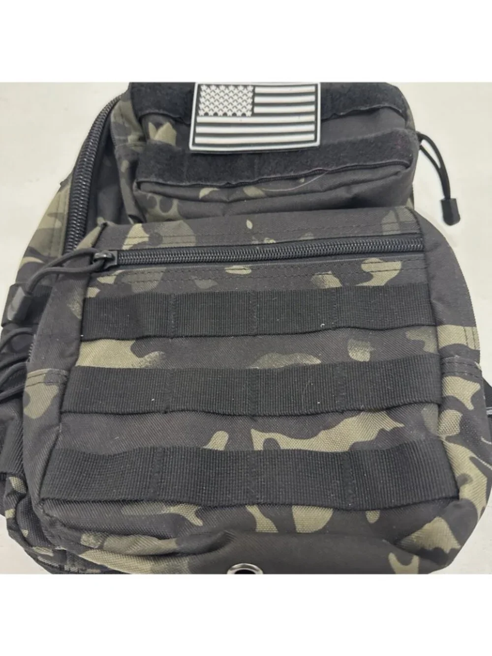 Tactical Sling Backpack Bag Molle Crossbody Shoulder Camo Black Bags Men
